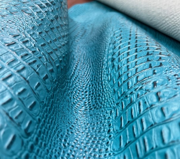 Кайман (Бирюзовый), с финишем, 1.2-1.6 мм, средний размер 160-180 дм²